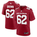 Evan Brown Arizona Cardinals  Team Game Jersey -  Cardinal
