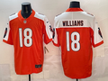 Men's Chicago Bears Caleb Williams #18 Orange Game Player Jersey