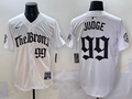 Men's New York Yankees Aaron Judge #99 White Alternate Limited Player Jersey
