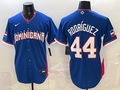 Men's Dominican Republic Baseball Julio Rodriguez #44 Royal 2026 World Baseball Classic Stadium Jersey