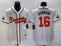 Men's Atlanta Braves Travis d'Arnaud White Replica Player Jersey