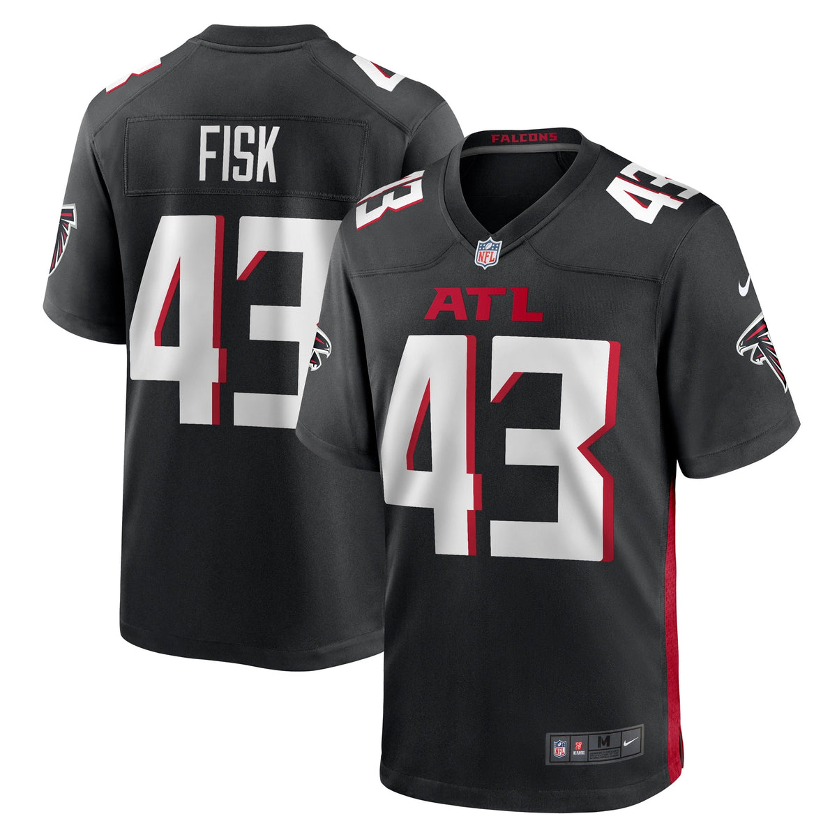 Tucker Fisk Atlanta Falcons    Game Jersey - Black