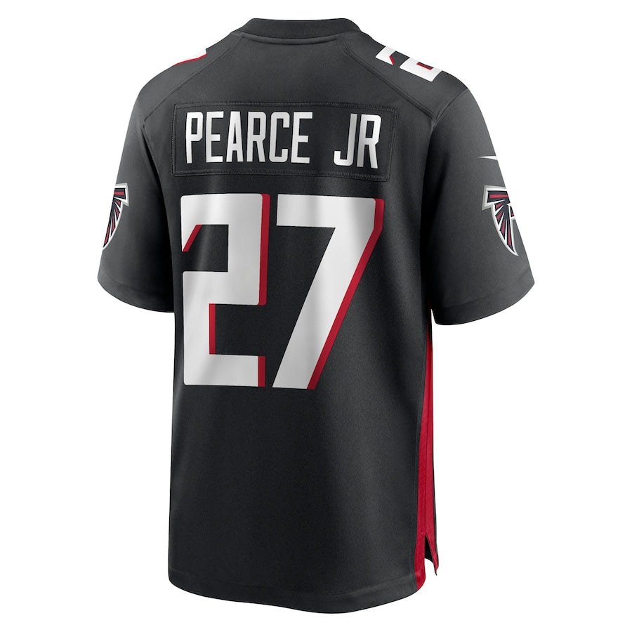 Men's Atlanta Falcons James Pearce Jr.  Black 2025  Draft First Round Pick Game Player Jersey