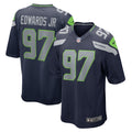 Mario Edwards Jr. Seattle Seahawks   Game Jersey - College Navy