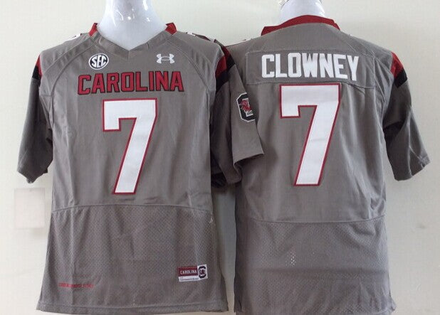 Men's South Carolina Gamecock Jadeveon Clowney Gray Player Game Jersey