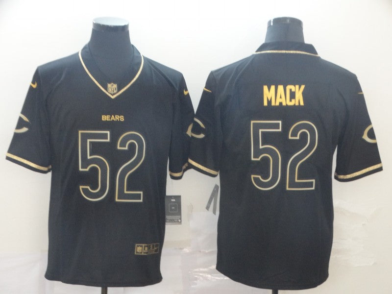 Men's Chicago Bears #52 Khalil Mack Black Team Game Jersey1