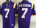 Men's LSU Tigers Patrick Peterson Purple Player Game Jersey