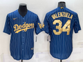 Men's Los Angeles Dodgers Fernando Valenzuela Blue Replica Game Jersey