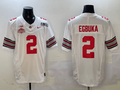 Men's Ohio State Buckeyes Emeka Egbuka White 2025 CFP Final National Champions Patch F.U.S.E. Jersey