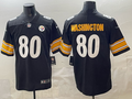 Men's Pittsburgh Steelers Darnell Washington #80 Black Game Jersey