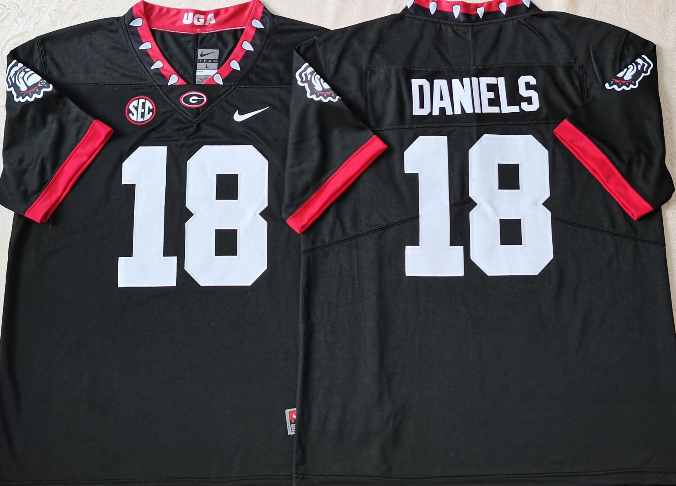 Men's Georgia Bulldogs JT Daniels Black Player Jersey