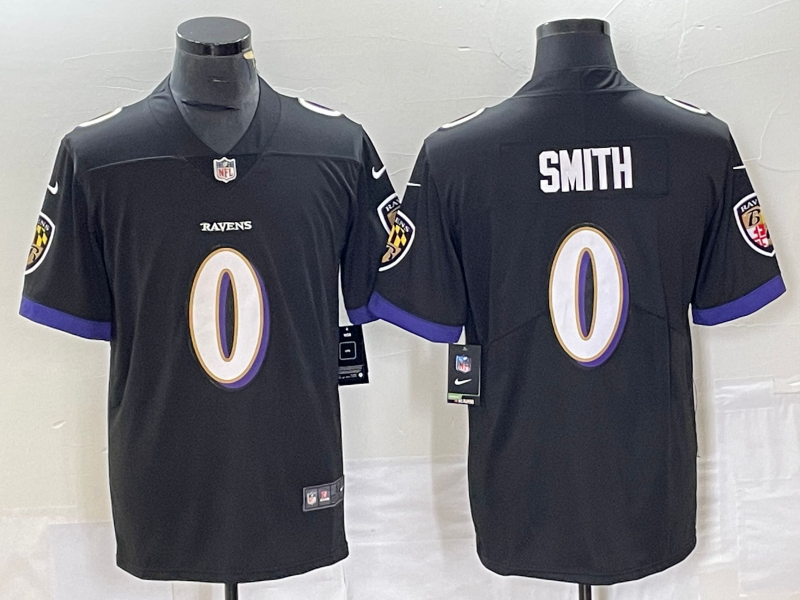 Men's Baltimore Ravens Roquan Smith Black Team Game Jersey