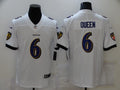 Men's Baltimore Ravens Patrick Queen White Game Jersey