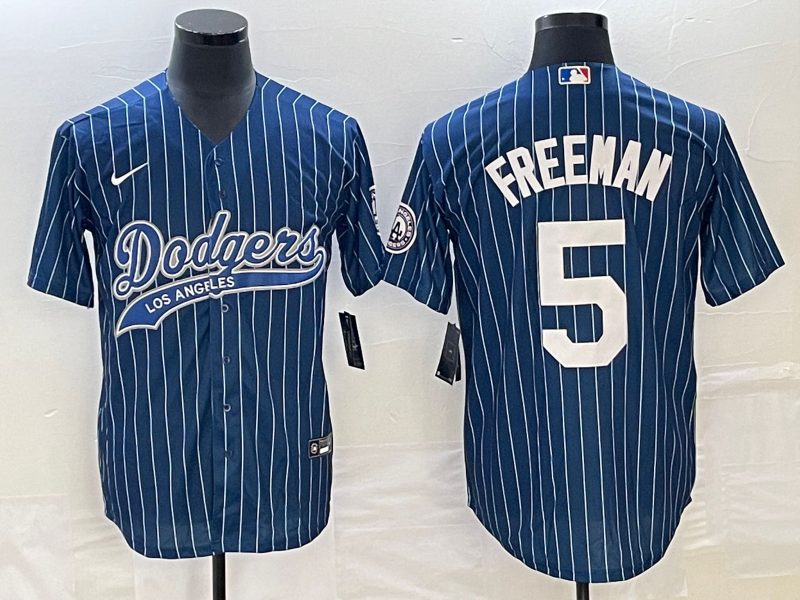 Men's Los Angeles Dodgers Freddie Freeman Blue Player Jersey Joint Edition
