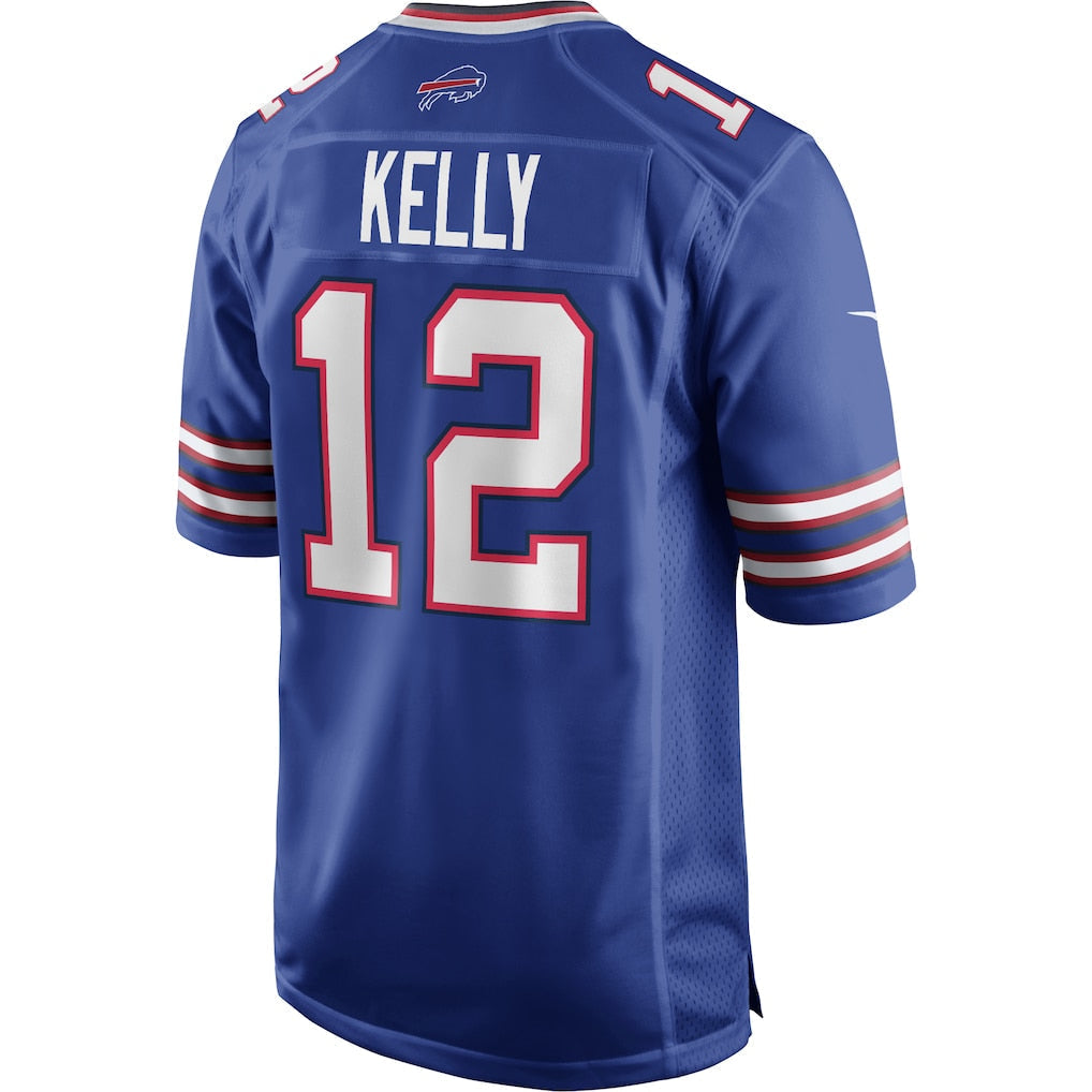 B.Bills #12 Jim Kelly Royal Game Retired Player Jersey