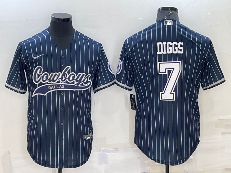 Men's Dallas Cowboys Trevon Diggs Navy Player Jersey Joint Edition