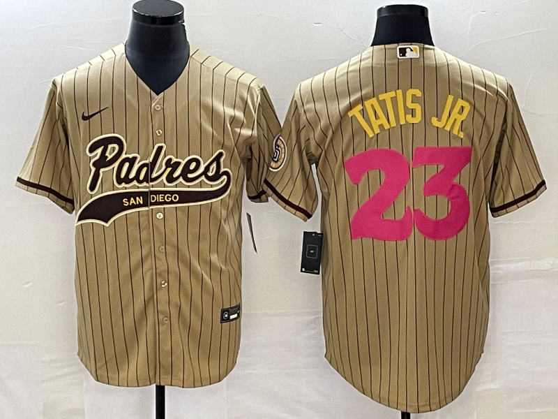 Men's San Diego Padres Fernando Tatis Jr. Tan Replica Team Jersey Joint Edition