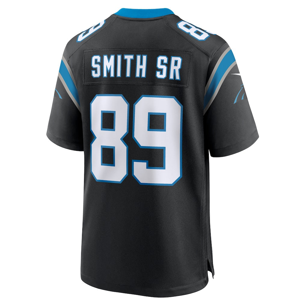 C.Panthers #89 Steve Smith Sr. Black Retired Player Game Jersey