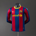 Barcelona 10/11 Home Long Sleeve Player Version Retro Jersey
