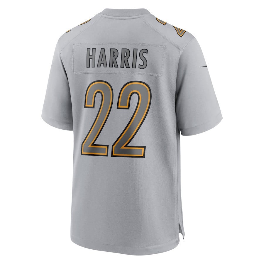 Najee Harris Pittsburgh Steelers Atmosphere Fashion Game Jersey - Gray