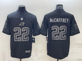 Men's Carolina Panthers Christian McCaffrey Black RFLCTV Limited Jersey