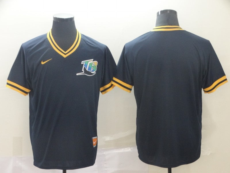 Men's Tampa Bay Rays Navy Replica Blank Jersey1