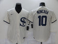 Men's Chicago White Sox Yoan Moncada Beige Replica Baseball Jersey