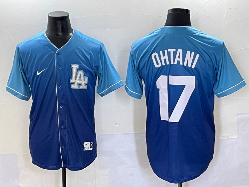 Men's Los Angeles Dodgers Shohei Ohtani Blue Team Player Jersey