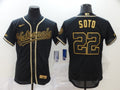 Men's Washington Nationals Juan Soto #22 Black Replica Baseball Jersey1
