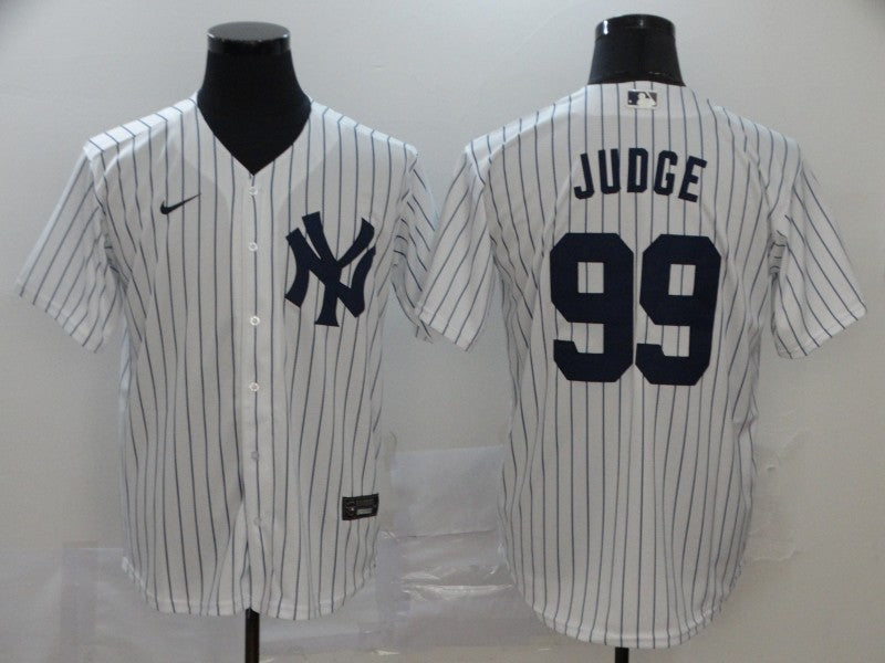 Men's New York Yankees Aaron Judge White Replica Baseball Jersey