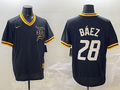 Men's Detroit Tigers Javier Baez Black Replica Player Jersey