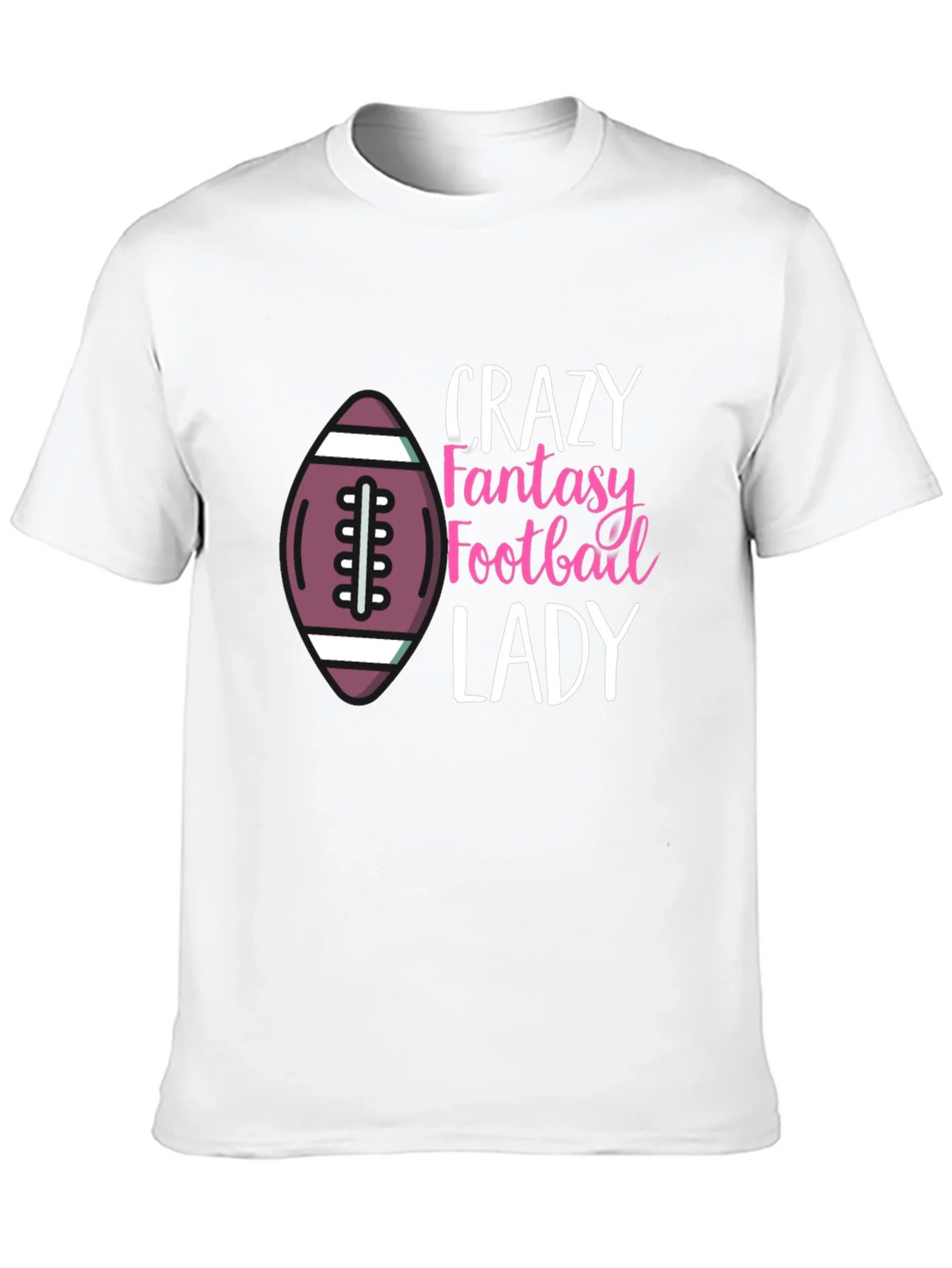 Crazy Fantasy Football Lady T-Shirt
