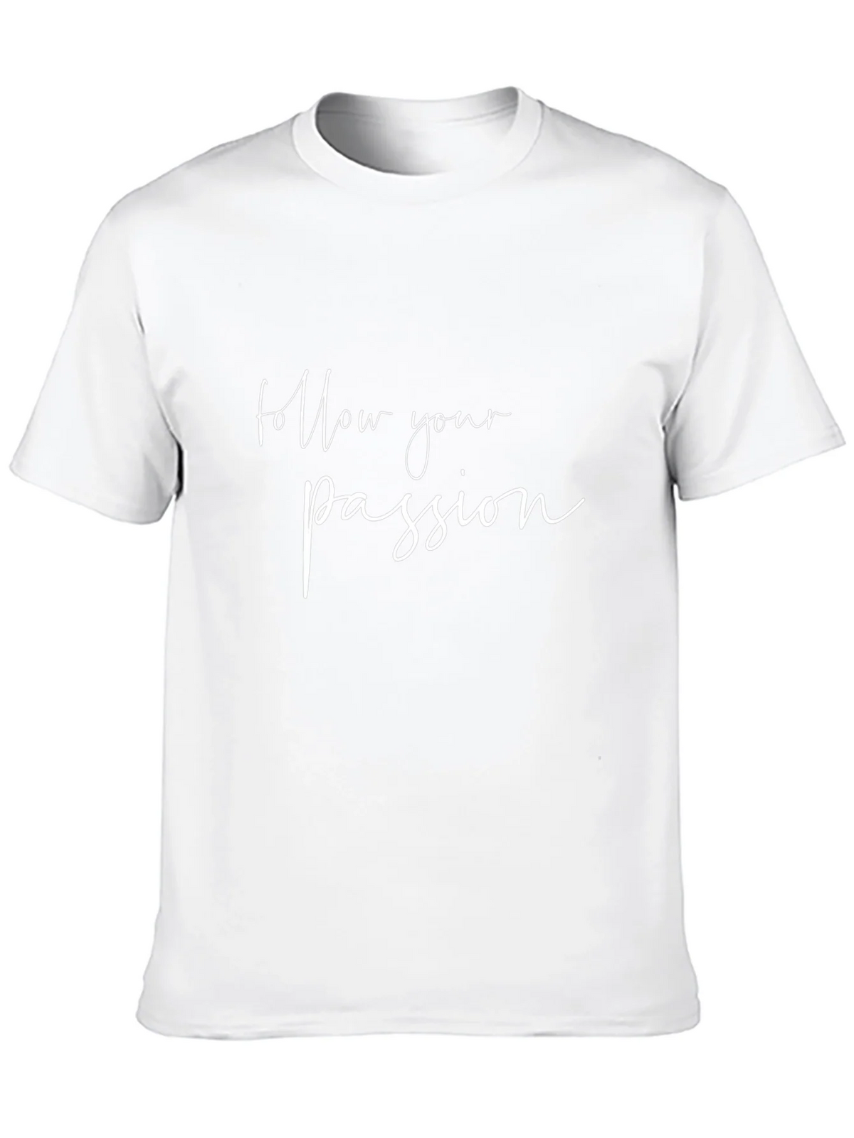 Follow Your Passion Black Graphic Tee