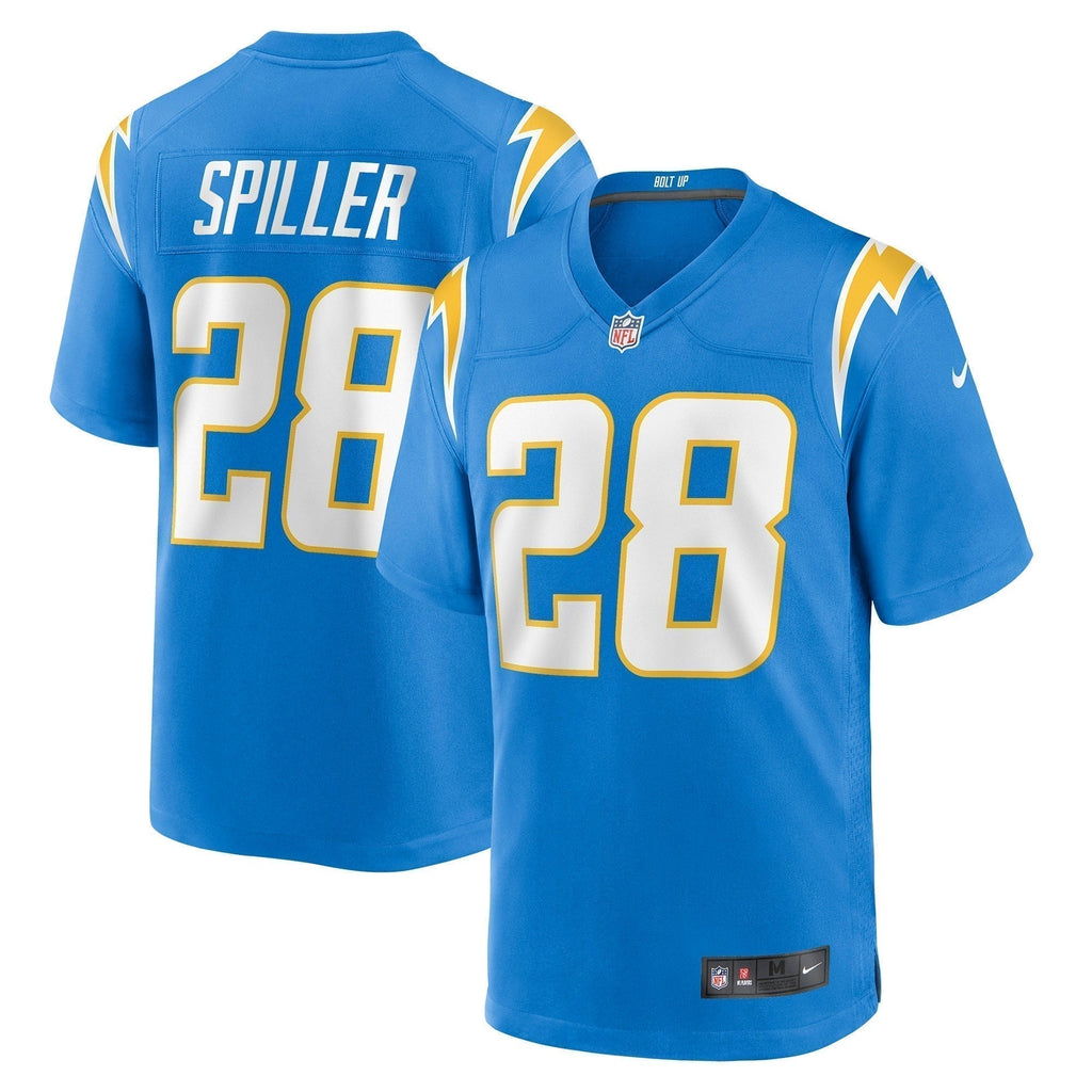 Isaiah Spiller Los Angeles Chargers  Game Jersey - Powder Blue