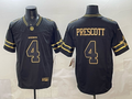 Men's Dallas Cowboys Dak Prescott #4 Black Game Jersey