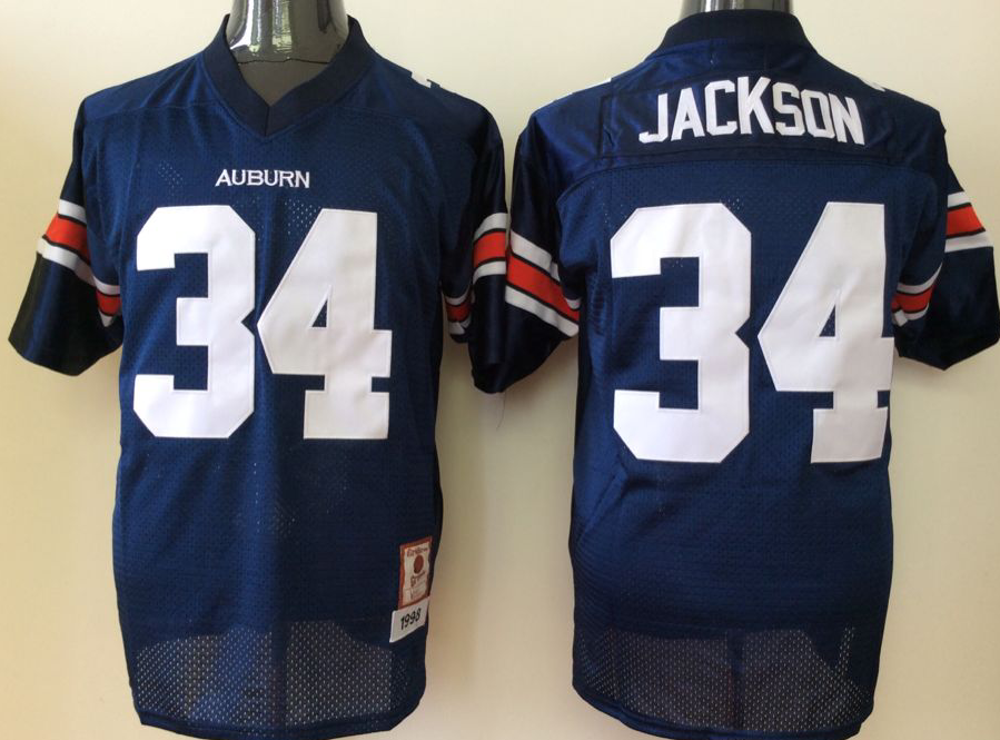 Men's Auburn Tigers Bo Jackson Navy Player Jersey