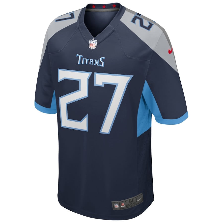Eddie George 27 Tennessee Titans Men Game Retired Jersey - Navy