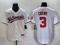 Men's Washington Nationals Dylan Crews White Home Limited Player Jersey