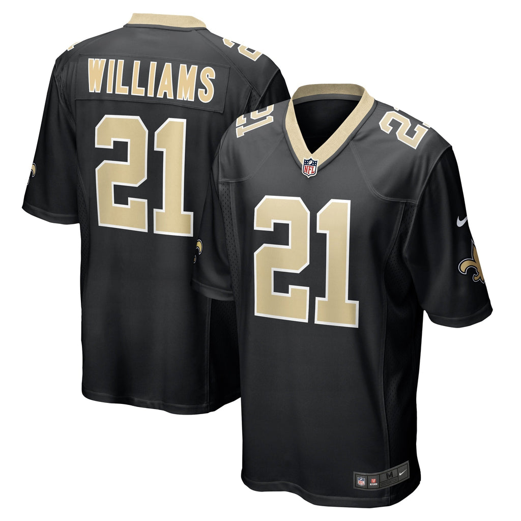 Jamaal Williams New Orleans Saints  Game   Jersey - Black
