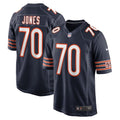 Braxton Jones Chicago Bears Game   Jersey - Navy