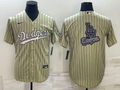 Men's Los Angeles Dodgers khaki Replica Baseball Jersey