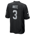 LV.Raiders #3 Zamir White Black Team Game Jersey