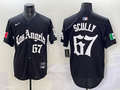 Men's Los Angeles Dodgers Vince Scully #67 Black Limited Player Jersey