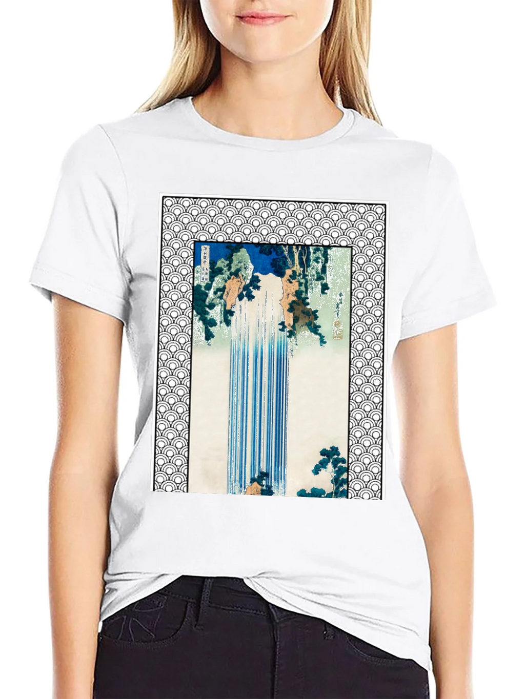 Japanese Waterfall Art T-Shirt