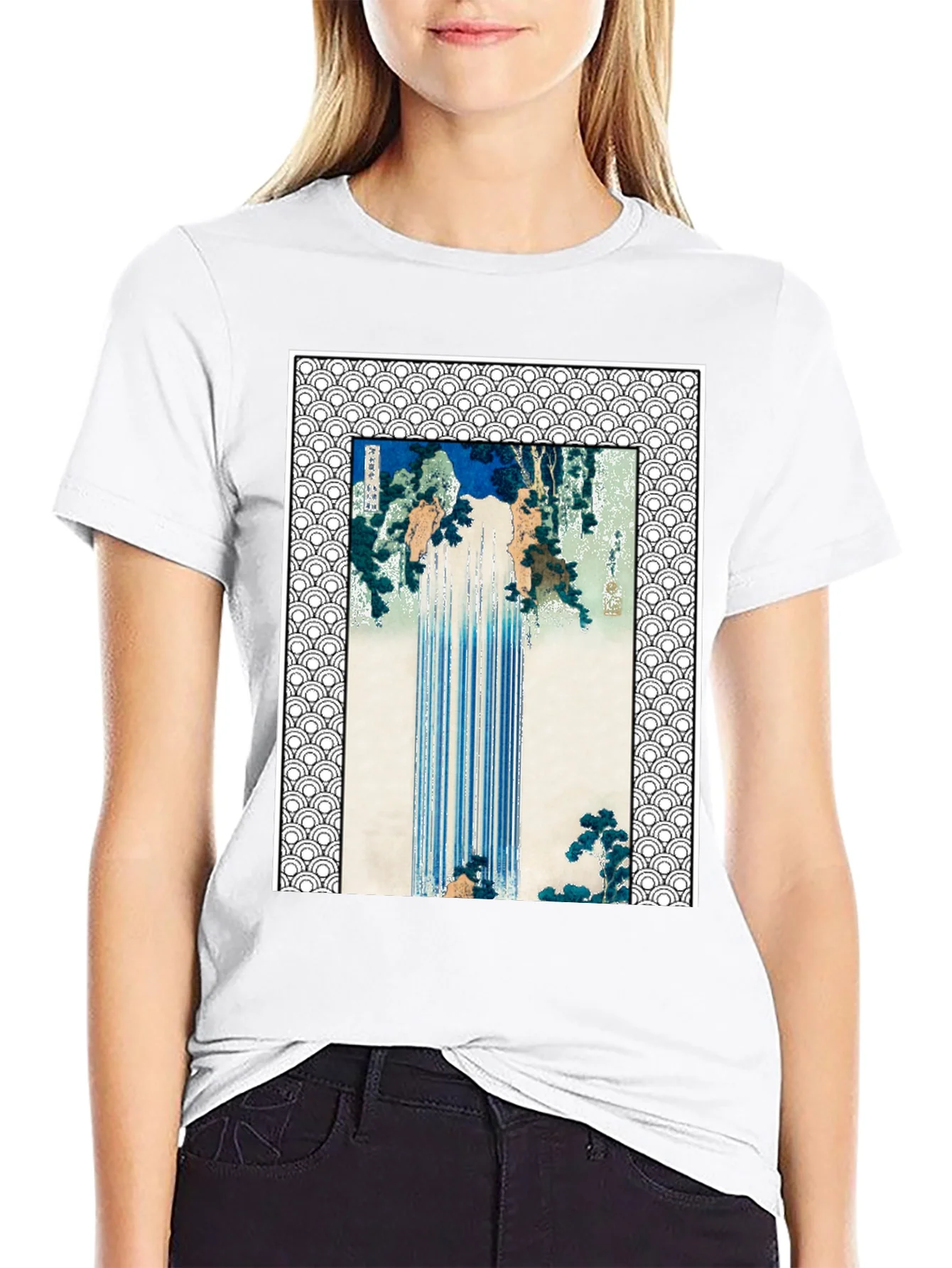 Japanese Waterfall Art T-Shirt