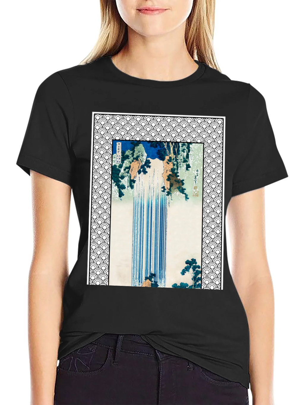 Japanese Waterfall Art T-Shirt