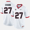 Nick Chubb Georgia Bulldogs Jersey - White