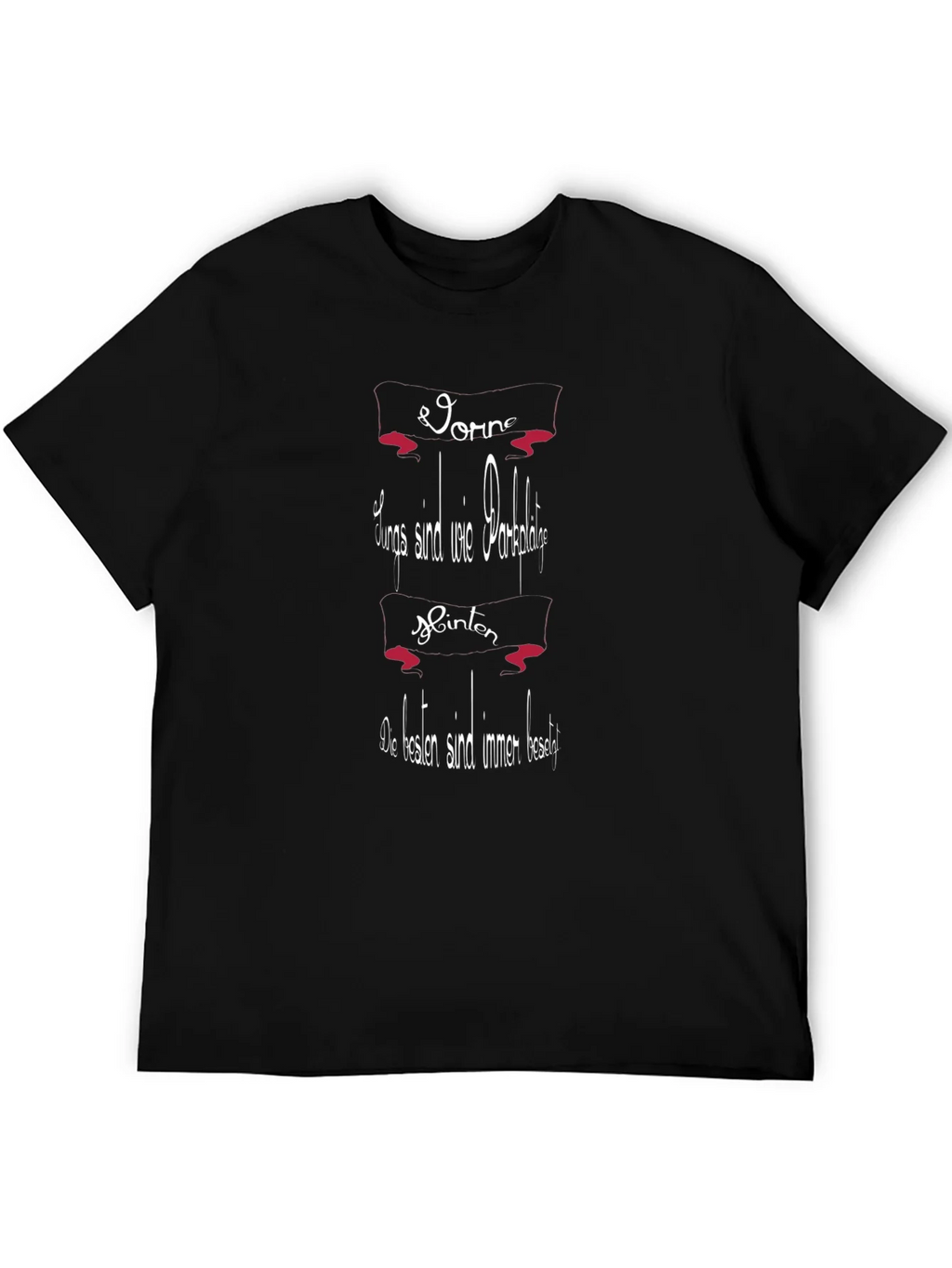 Humorous German T-Shirt: Always Parked Spots