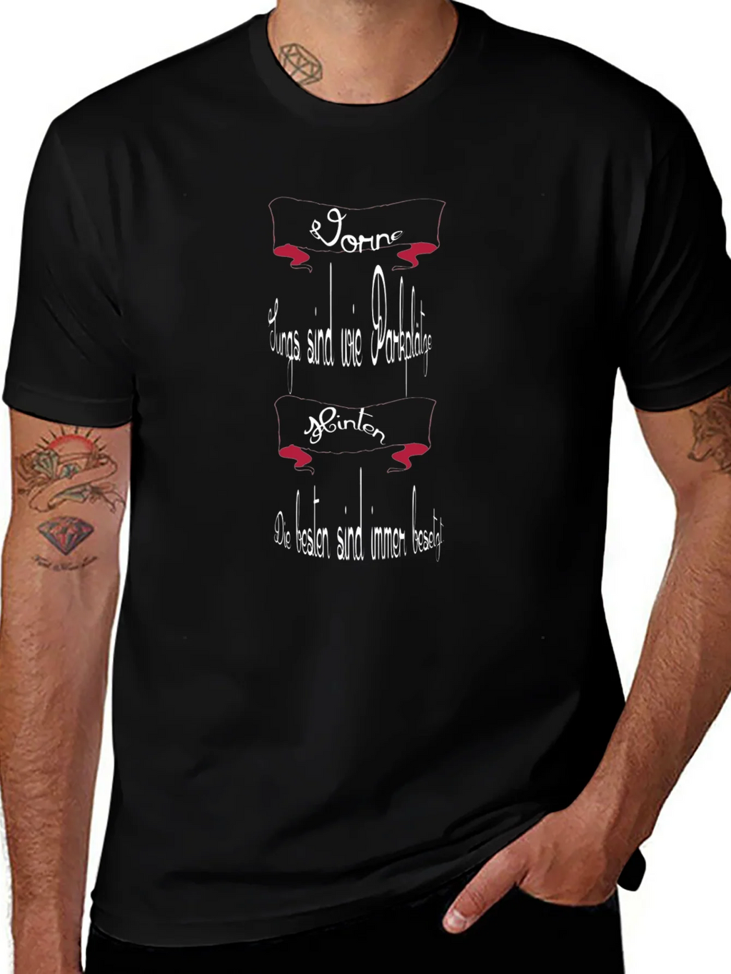 Humorous German T-Shirt: Always Parked Spots