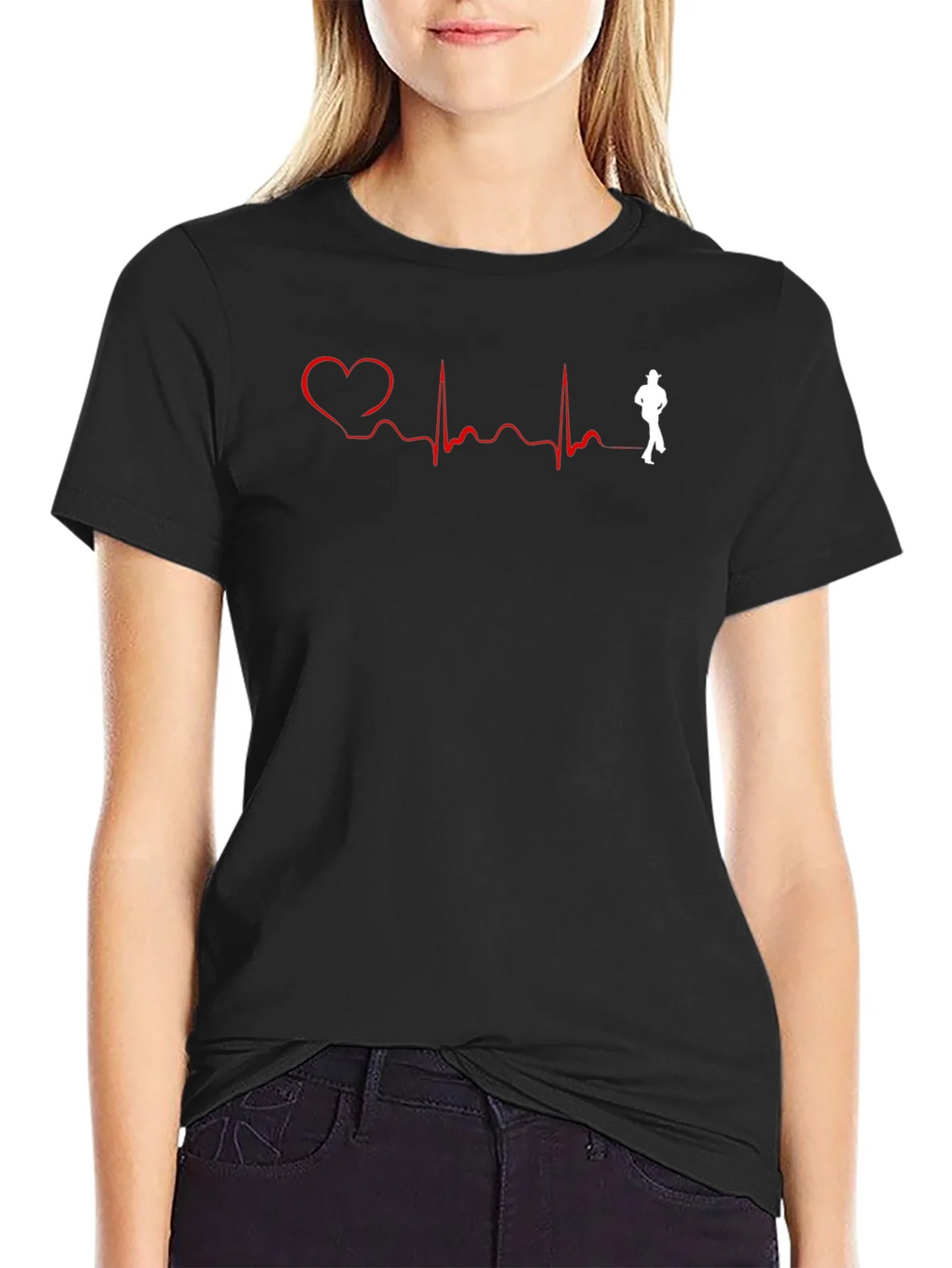 Heartbeat Dance Black T-Shirt